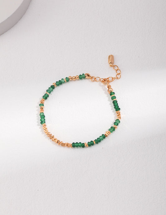 Sterling Silver Emerald Bracelet